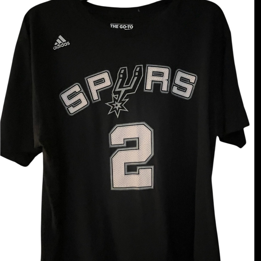 Adidas Black Spurs Graphic Tee
